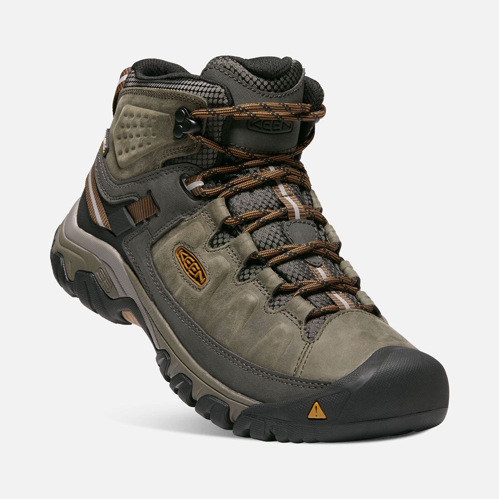 Keen Outdoor Bot Erkek Zeytin Yeşili/Siyah - Targhee Iii Waterproof Mid Wide - Türkiye ILDX80635